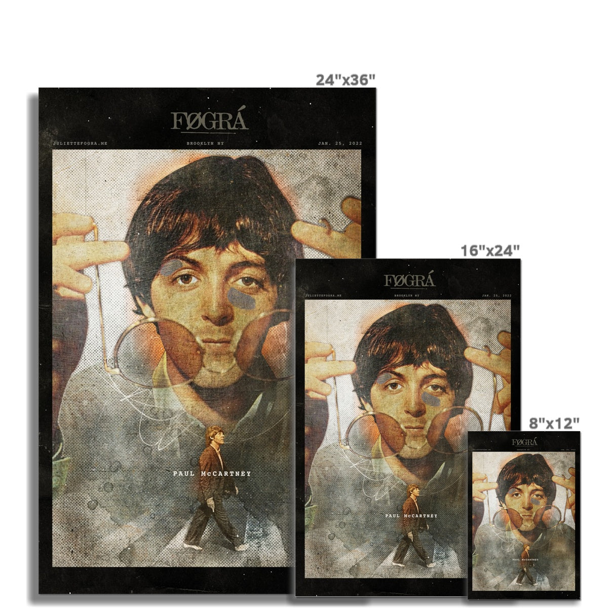 PAUL McCARTNEY Fine Art Print