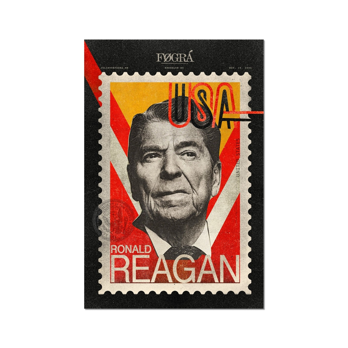 REAGAN Fine Art Print