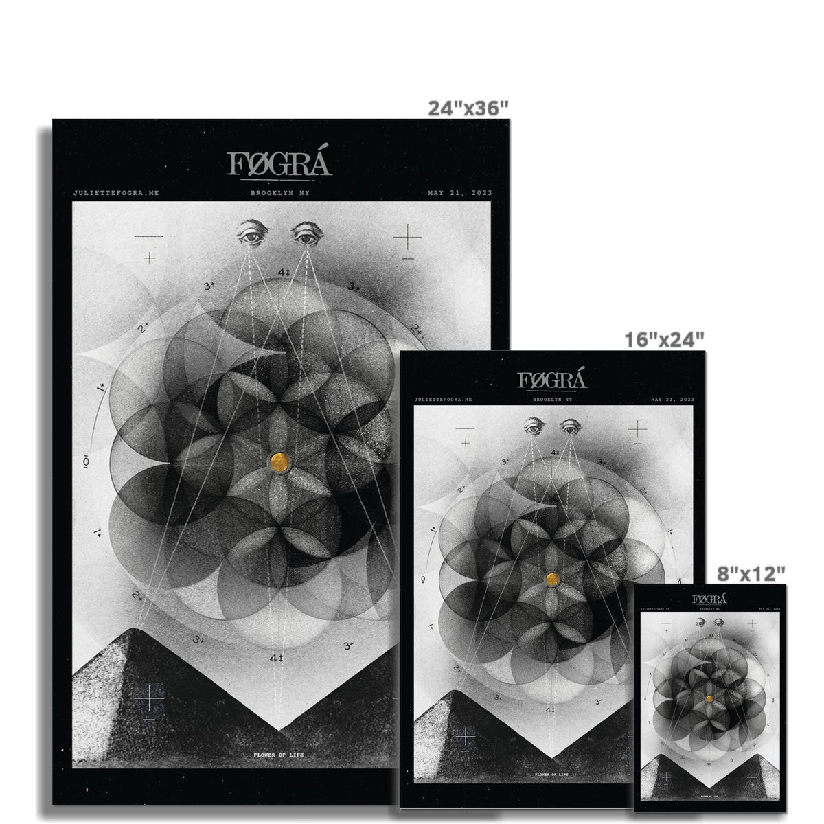FLOWER OF LIFE Fine Art Print