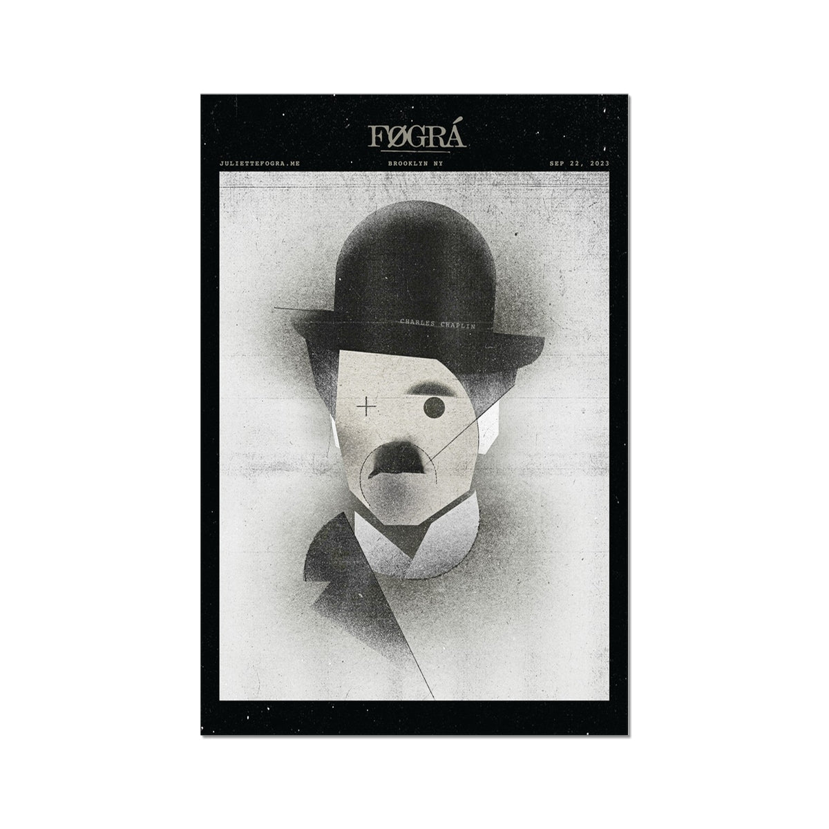 CHARLES CHAPLIN ICON Fine Art Print