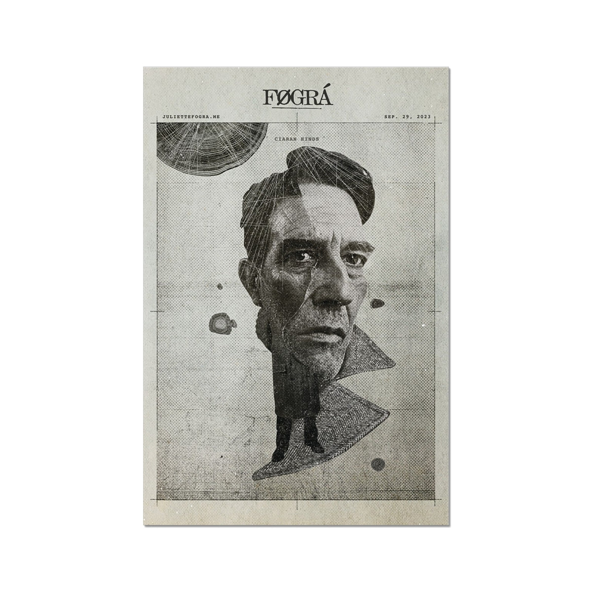 CIARAN HINDS Fine Art Print