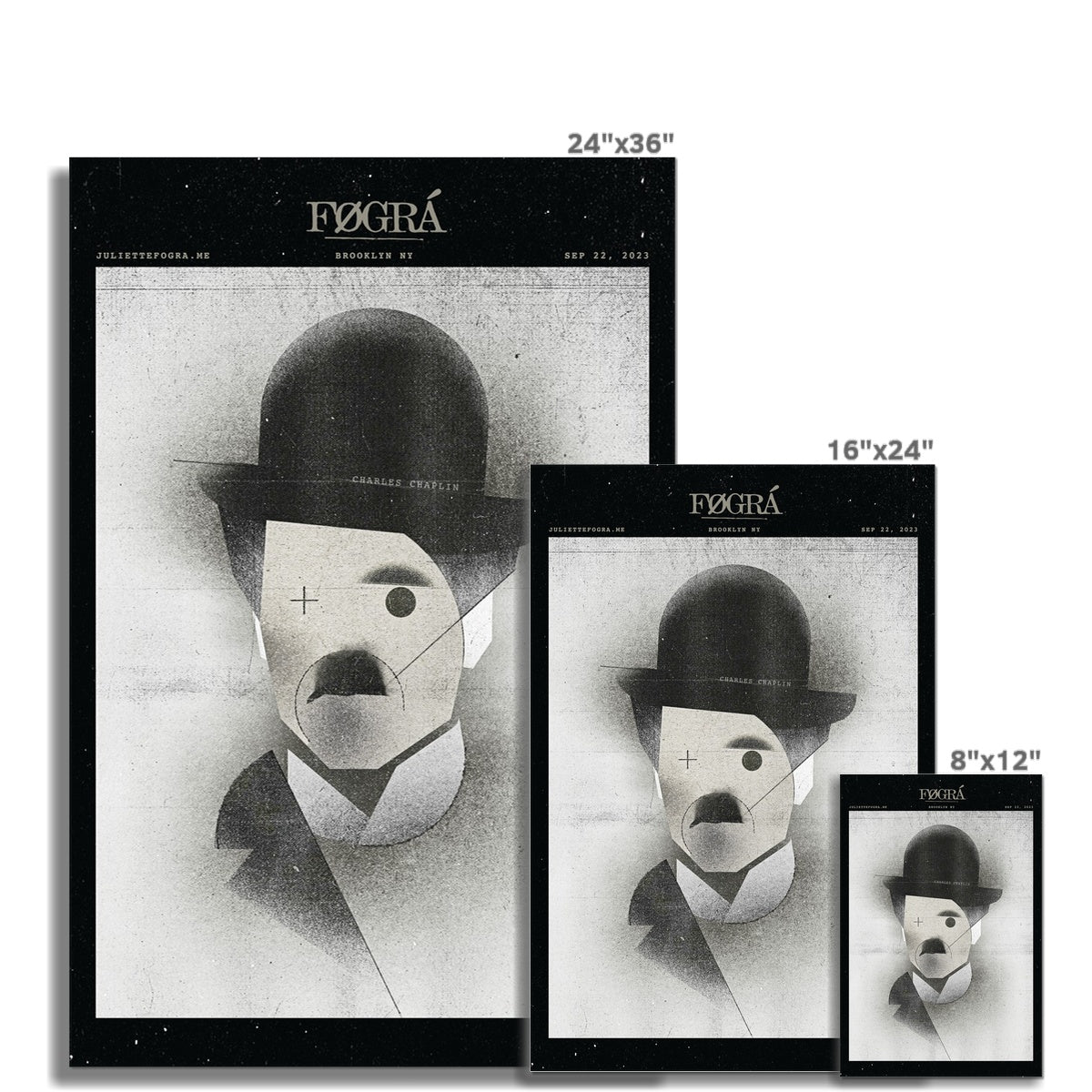 CHARLES CHAPLIN ICON Fine Art Print